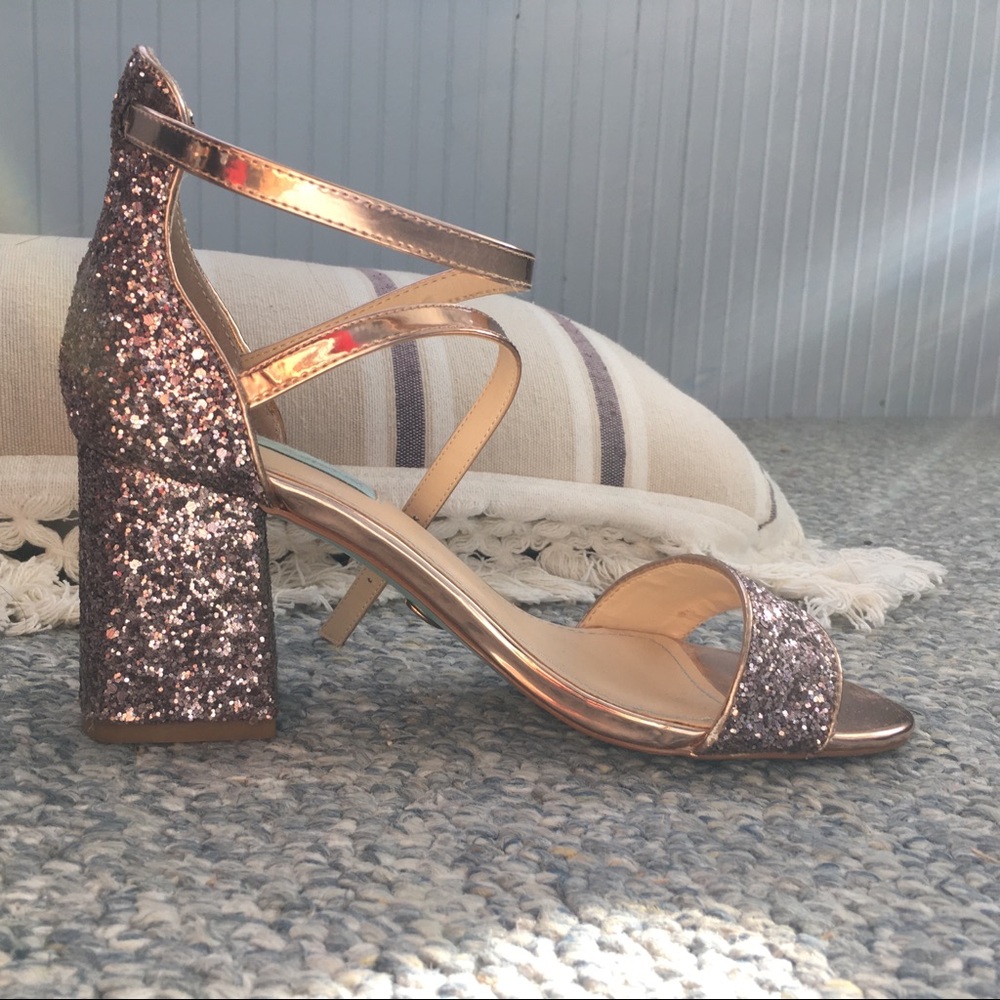 Betsey Johnson 3” heels, sz 8, worn once